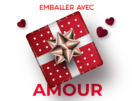 Cadeau emballer avec amour
