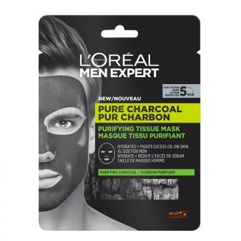 L’OREAL Men Expert Pure Charcoal Masque en tissu purifiant au pur charbon