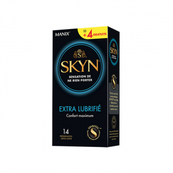 MANIX SKYN Extra Lubrifié Confort Maximum 10 Préservatifs + 4 Gratuits